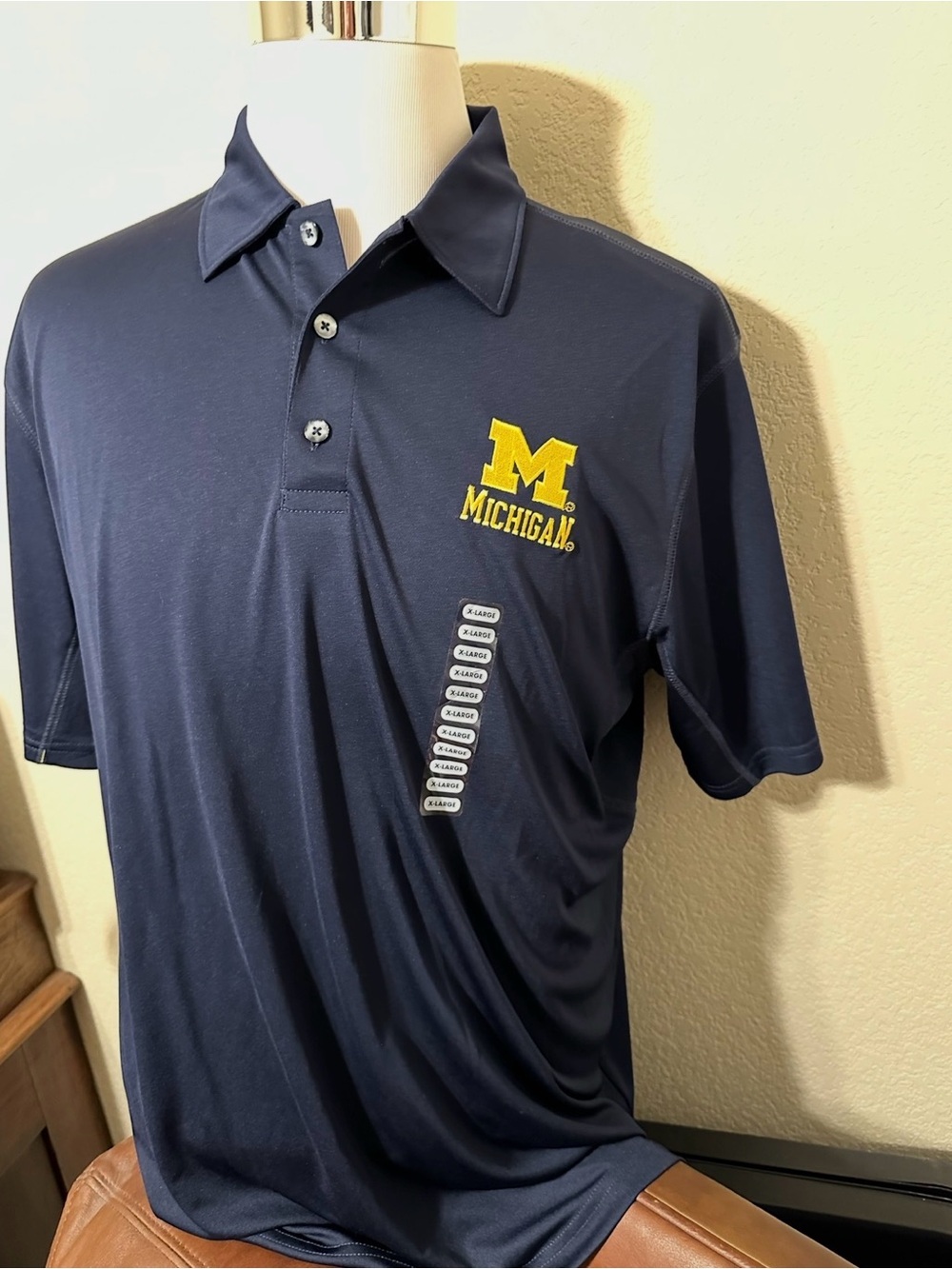 Champion | NWT | Navy University of Michigan Polo - Men’s XL